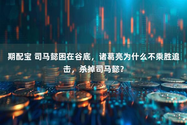 期配宝 司马懿困在谷底，诸葛亮为什么不乘胜追击，杀掉司马懿？