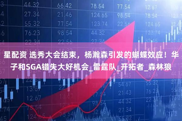 星配资 选秀大会结束，杨瀚森引发的蝴蝶效应！华子和SGA错失大好机会_雷霆队_开拓者_森林狼
